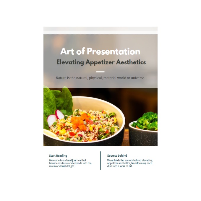 展示艺术：提升开胃菜的美学