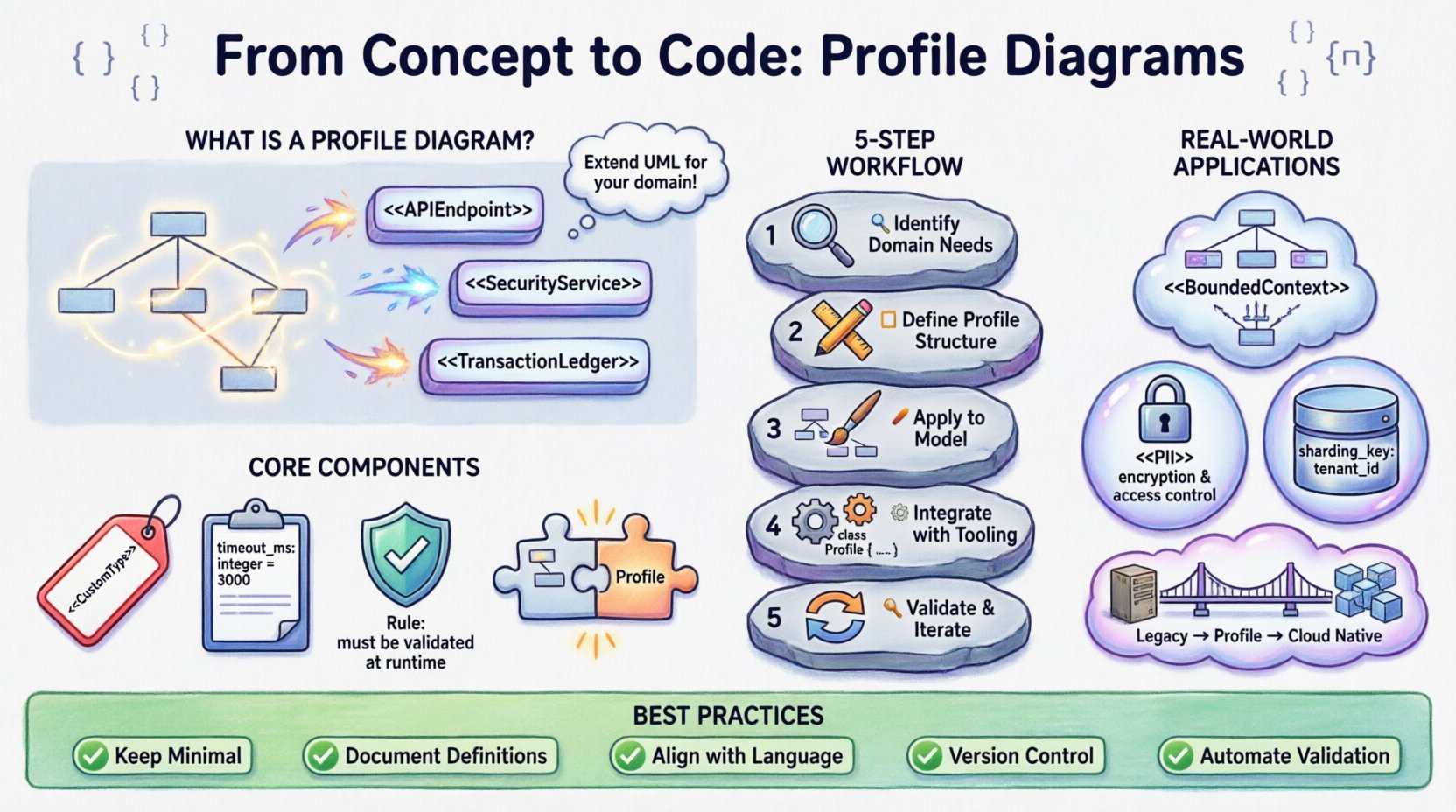 Desde el concepto al código: utilizar diagramas de perfil en proyectos del mundo real