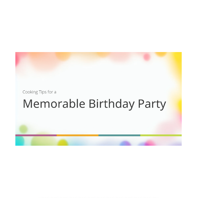 Conseils de cuisine pour une fête d’anniversaire inoubliable