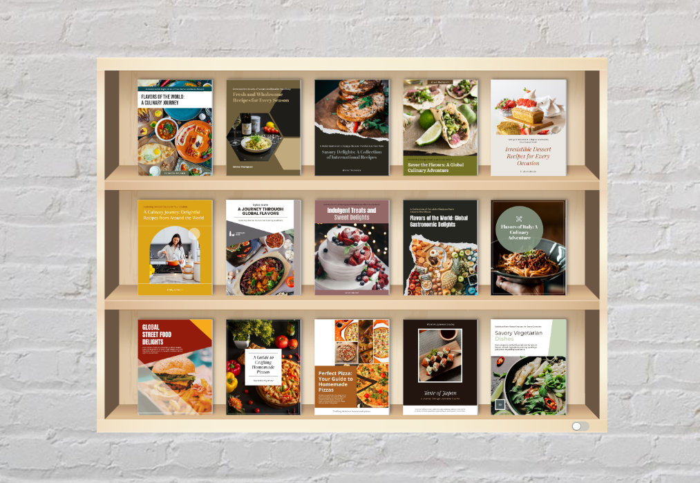 Découvrez notre collection de flipbooks culinaires