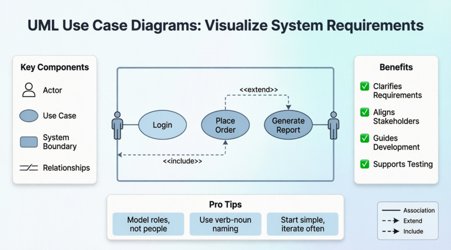 ステicky ノートからシステムの明確化へ：Visual ParadigmでUML使用ケース図をマスターする