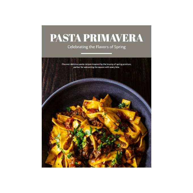 Pasta Primavera: Tôn vinh hương vị của mùa xuân