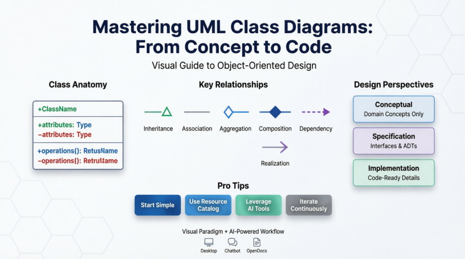 Từ Khái Niệm đến Mã Hóa: Chinh Phục Sơ Đồ Lớp UML với Visual Paradigm